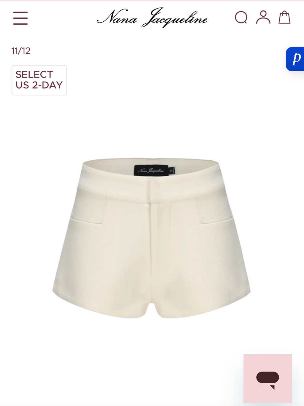 Nana Jacqueline Lisette Mini Shorts In Ivory